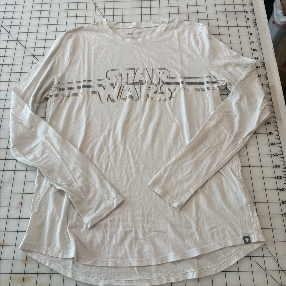 Figs White Star Wars Long Sleeve Tee